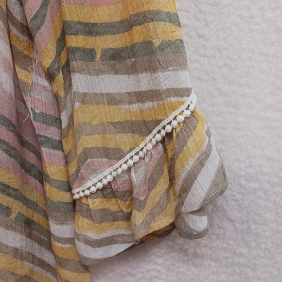 New Directions Women's Curvy 3/4 Sleeve Blouse Top Multicolor Size 1X - Picture 7 of 7